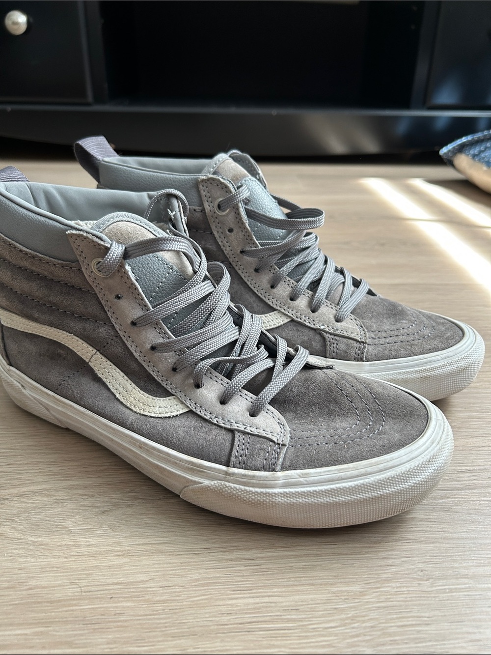 Vans Gray High-Top Suede scotchgard 3M